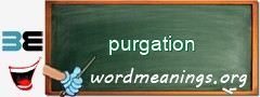 WordMeaning blackboard for purgation